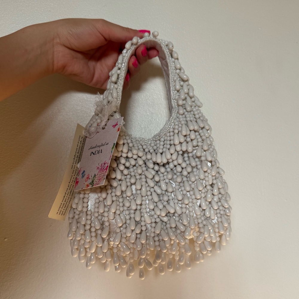 🌸 Limited Edition Hand-Beaded Mini Purse – Handcrafted in India 🌸